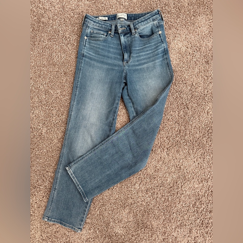 High Rise Straight Jeans
